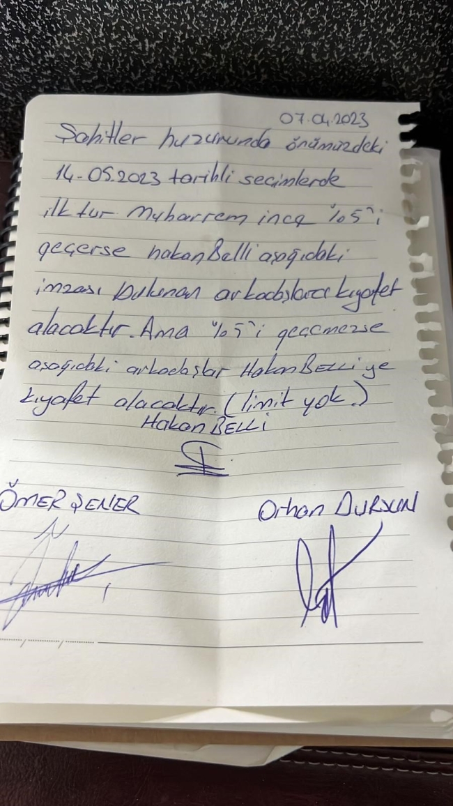Bursa'da Muharrem İnce üzerinden iddiaya girdiler