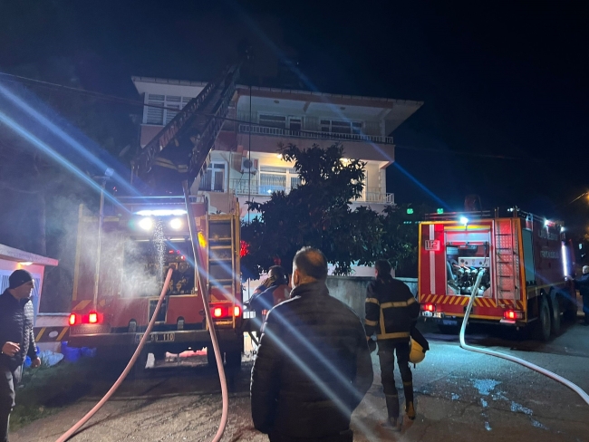 Alaplı’da baca yangını korkuttu