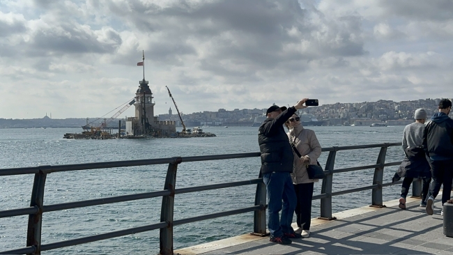 İskele kalktı Kız Kulesi göründü