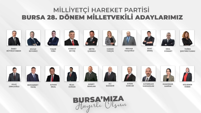 MHP Bursa adaylarını tanıttı