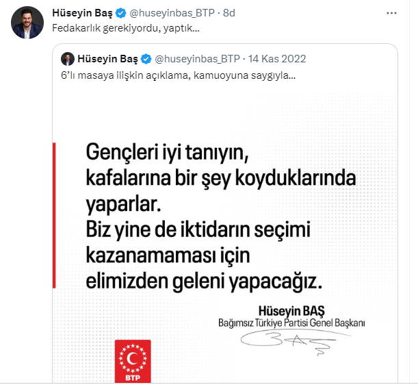 BTP'den flaş hamle! Seçimlerden çekildi...