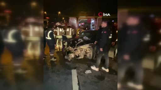 4 araç birbirine girdi! 1 ölü 3 yaralı
