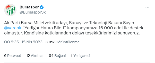 Bakan Varank Bursa'da gençlerle sahur yaptı