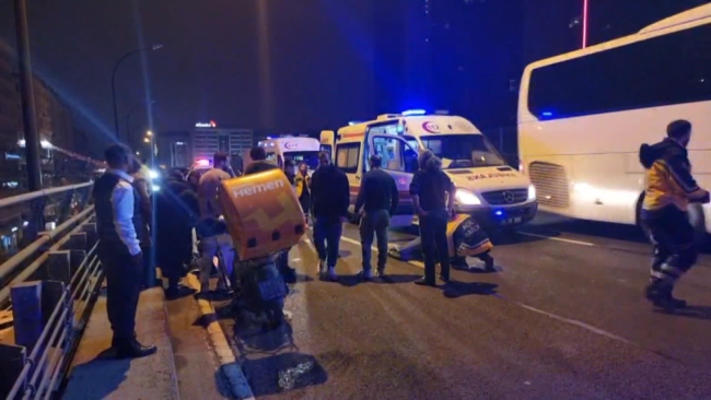 Şişli'de motosiklet kazası: 2 yaralı