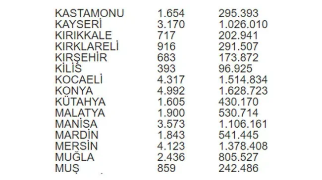 Hangi ilde kaç seçmen oy kullanacak?