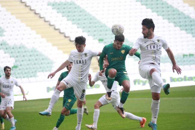 Bursaspor'da son dakika golü puan getirdi