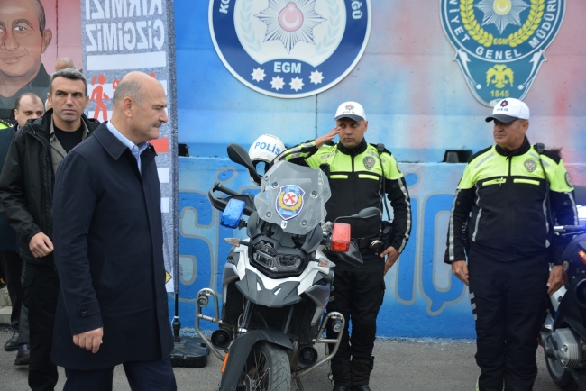 Bakan Soylu trafik denetimine katıldı