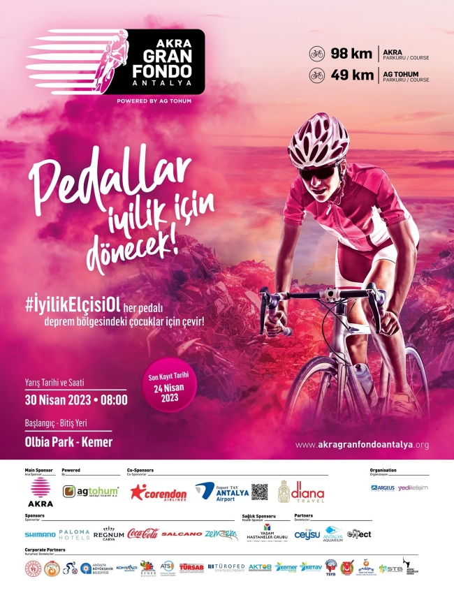 Pedallar iyilik için dönecek