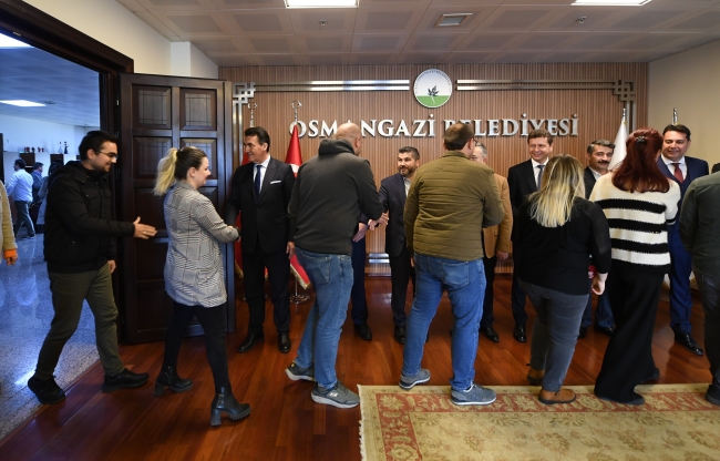 Başkan Dündar personelle bayramlaştı