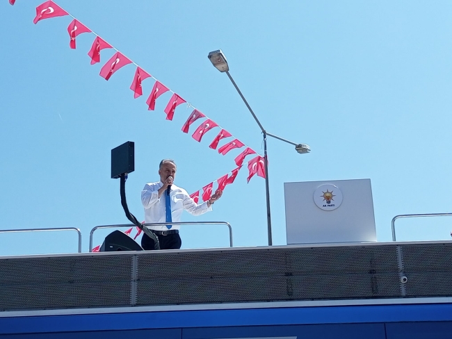 Erdoğan'a Gemlik'te coşkulu karşılama