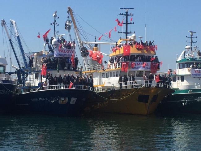Erdoğan'a Gemlik'te coşkulu karşılama