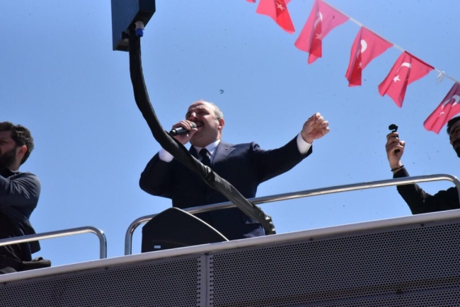 Erdoğan'a Gemlik'te coşkulu karşılama