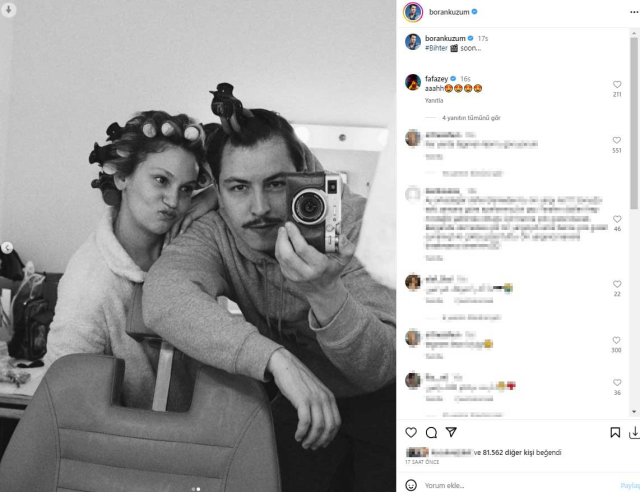 Bihter filminin başrollerinden ilk fotoğraf