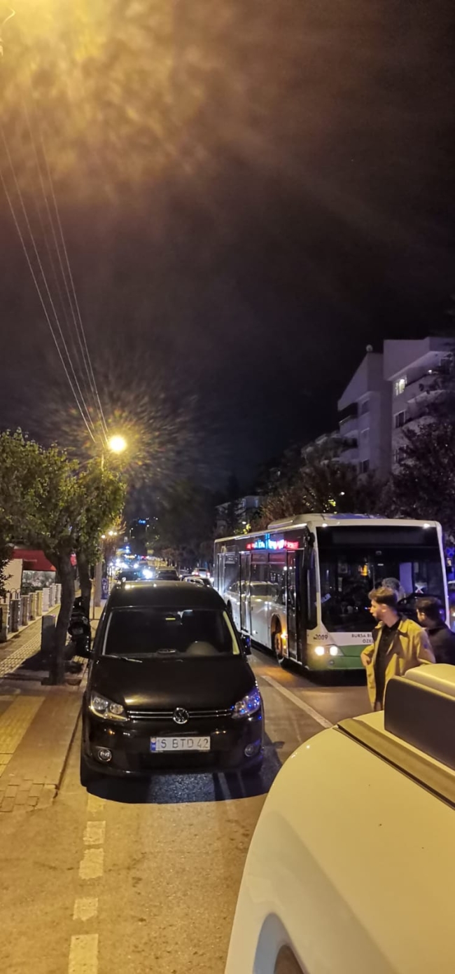 Bursa'da ucuz atlatılan kaza