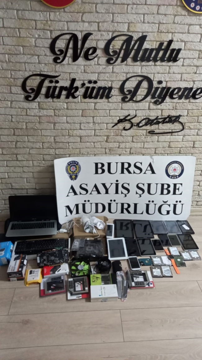 Bursa'da hırsızlık çetesinin sonu cezaevi oldu