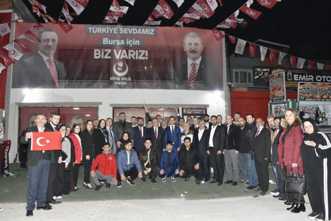 Büyük Birlik Partisi’nde görkemli seçim bürosu açılışı…