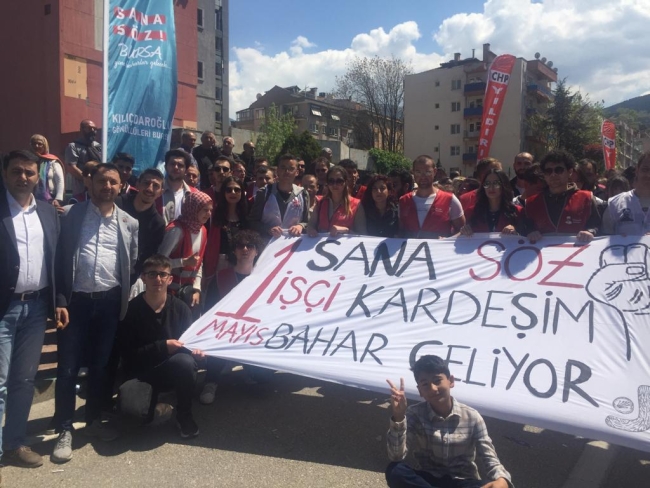 1 Mayıs Bursa'da da kutlanıyor