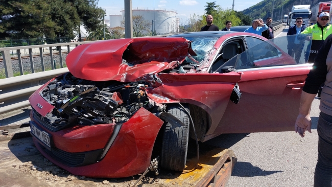 Samsun'da 4 aracın karıştığı zincirleme kaza: 3 yaralı