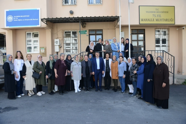 Başkan Yılmaz, üreten kadınlarla buluştu