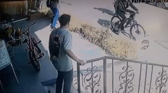 Bursa'da güpegündüz bisiklet hırsızlığı