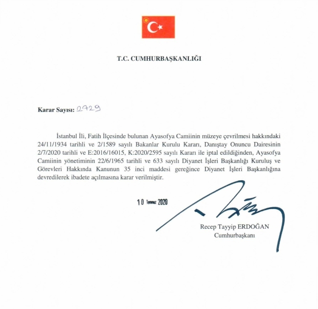 Erdoğan seçim programını Ayasofya'da sonlandıracak