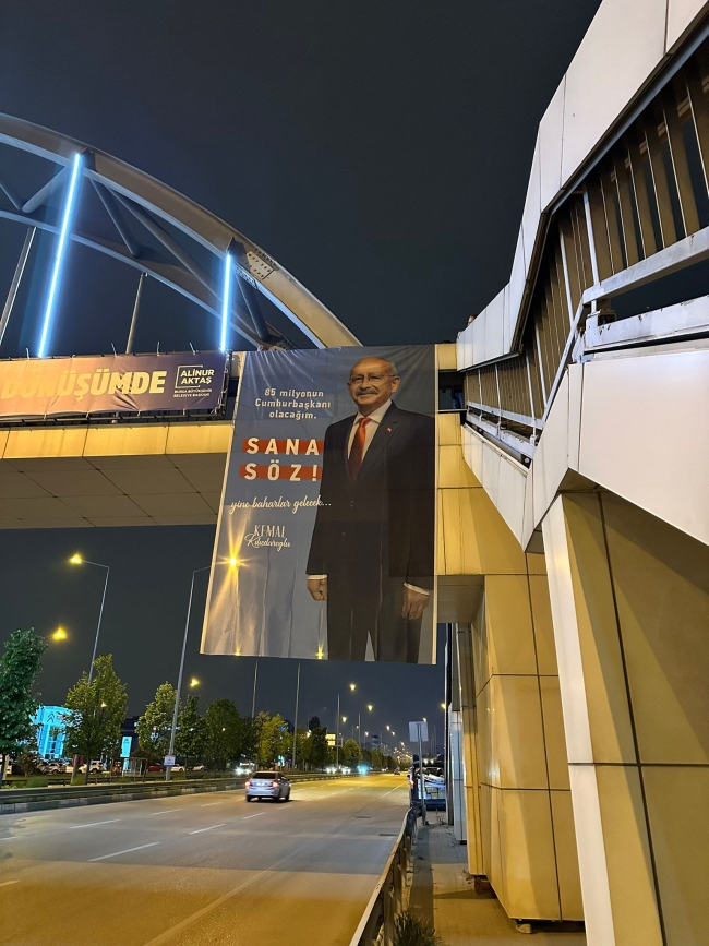 Bursa'da Kılıçdaroğlu afişi asan 5 genç gözaltına alındı