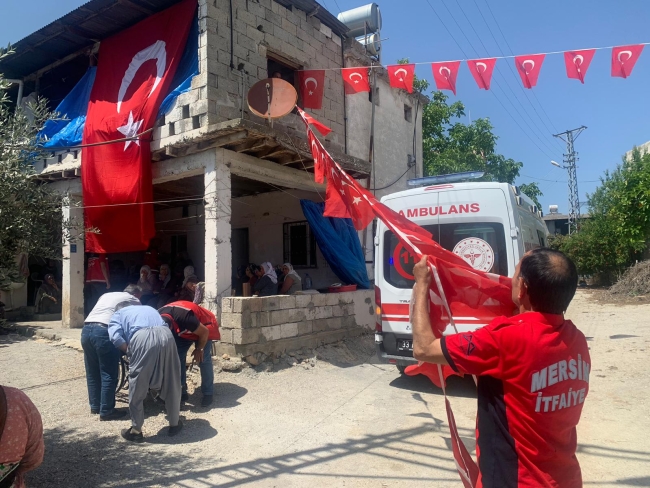 Mersinli şehidin baba evine acı haber ulaştı