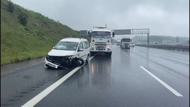 Kuzey Marmara Otoyolu'nda zincirleme kaza 