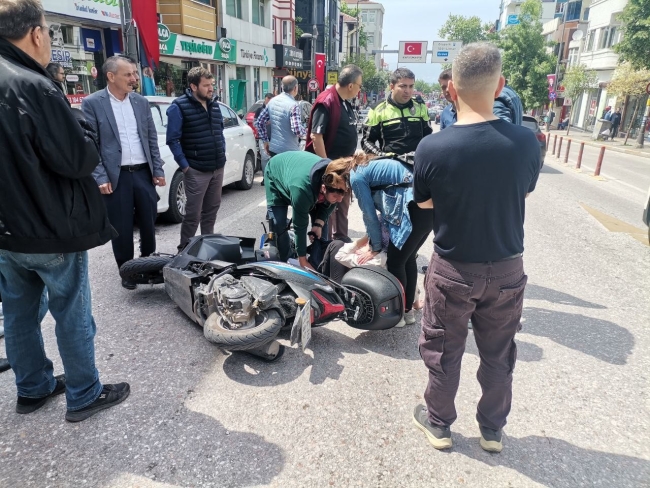 Bandırma'da trafik kazası: 1 yaralı
