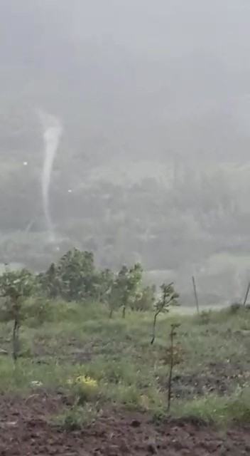 Amasya'da hortum meydana geldi