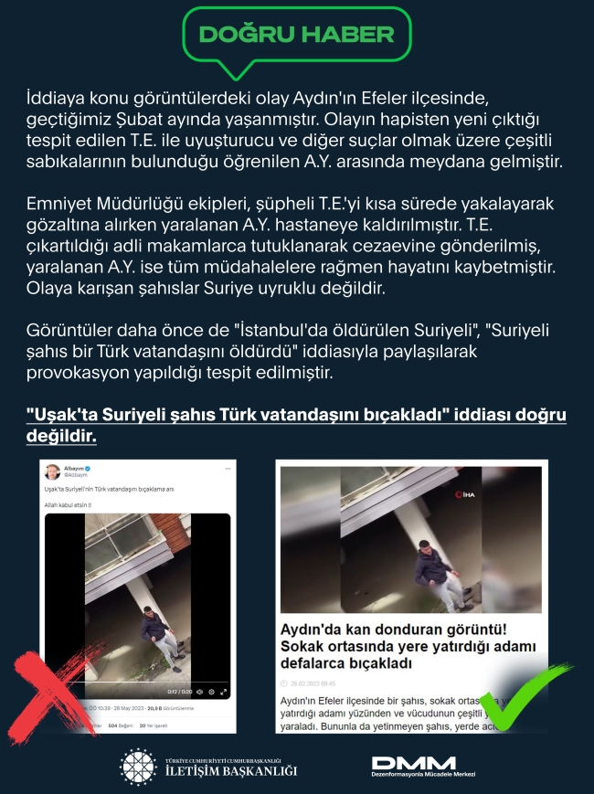 Suriyelilerin Türk vatandaşını bıçakladı haberi yalanlandı