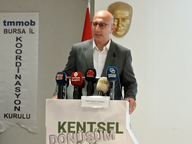 Bursa'da TMMOB'dan Kentsel Dönüşüm Paneli