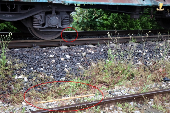 Samsun'da yük treni yaşlı adama çarptı!