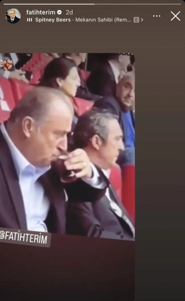 Terim'den dikkat çeken Ali Koç paylaşımı