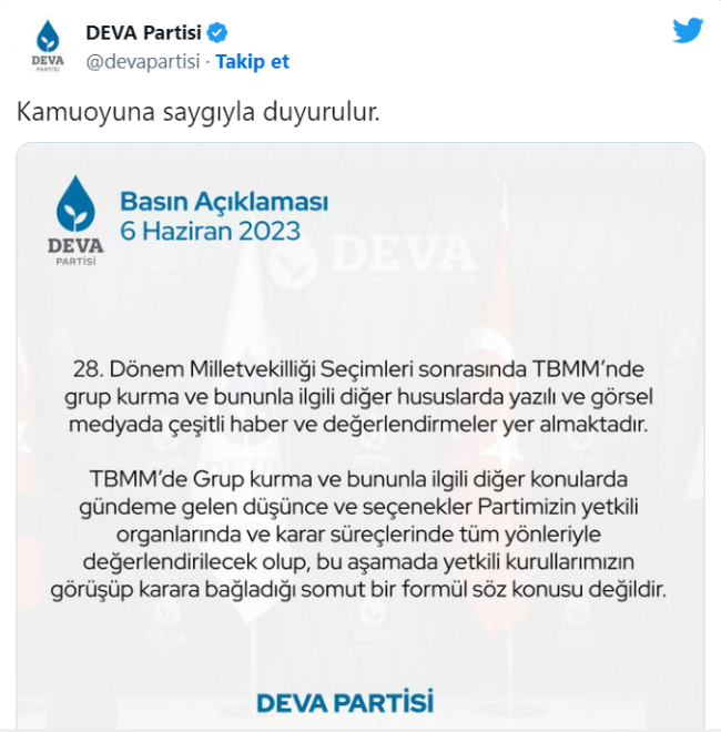 DEVA ve Gelecek Partisi birleşiyor mu?
