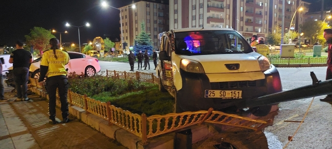 Erzurum’da trafik kazası: 2 yaralı