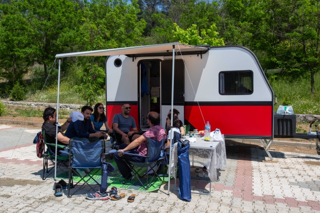 Karavan tutkunları Harmancık'ta buluştu