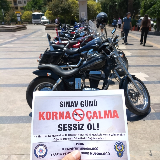 Aydın'da YKS öncesi 'korna çalmayın' çağrısı
