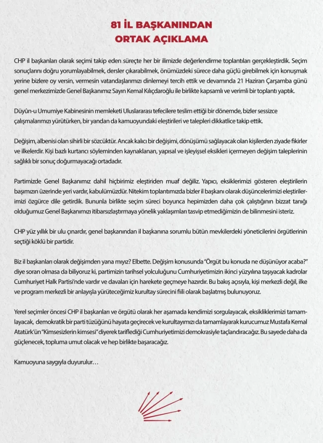 Canan Kaftancıoğlu'dan 'değişim' mesajı
