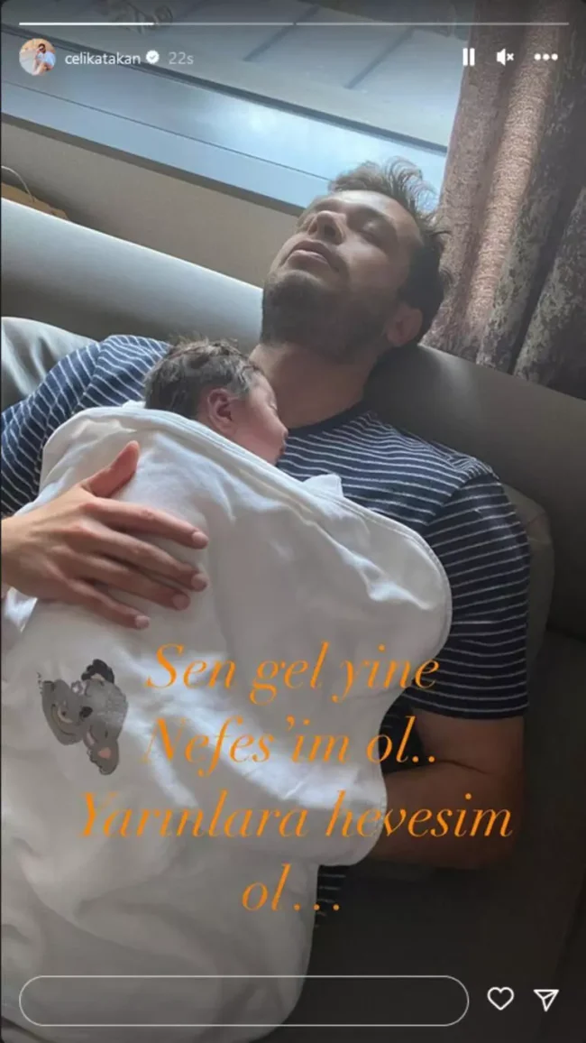 Atakan Çelik baba oldu