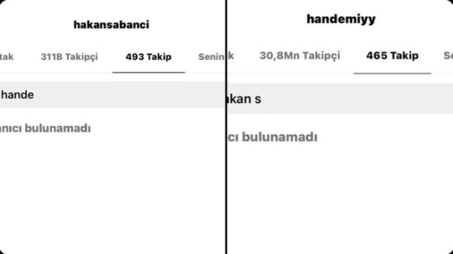 Hande Erçel ve Hakan Sabancı birbirini sildi