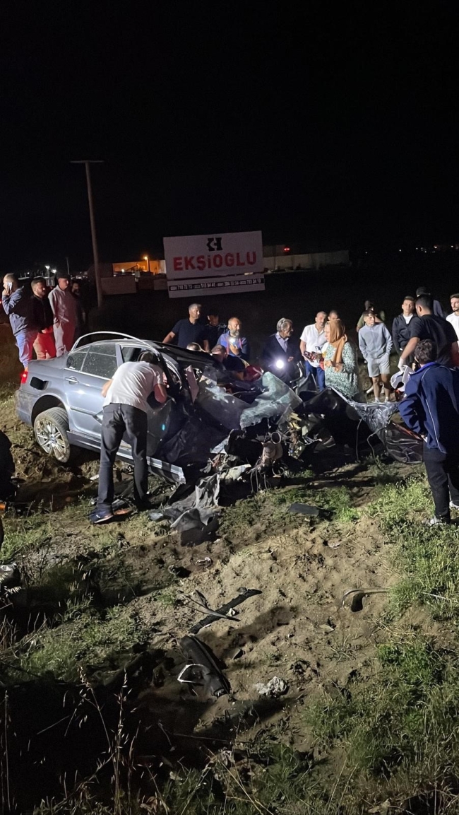 Otomobil taklalar atarak durabildi!