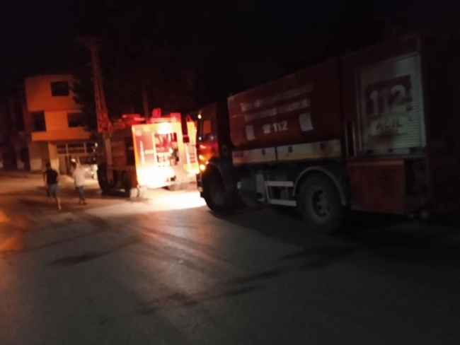 Hatay'da çadır yangını