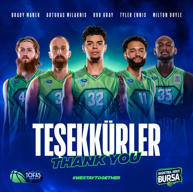 TOFAŞ'tan 5 oyuncuya teşekkür