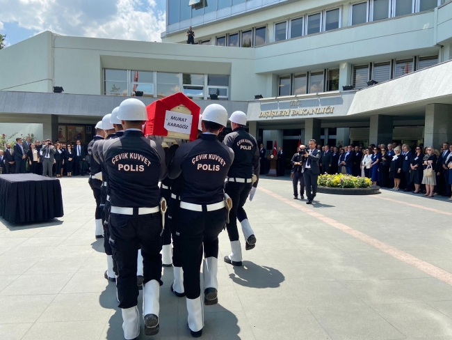 Büyükelçi Murat Karagöz için Ankara'da tören düzenlendi