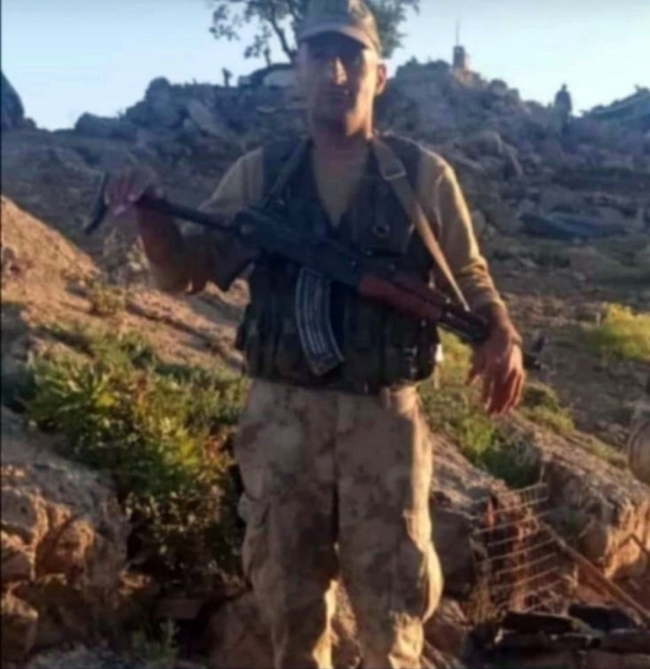 Kuzey Irak'ta şehit olan güvenlik korucusuna son görev