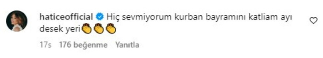 Şarkıcı Hatice'den Kurban Bayramı yorumu