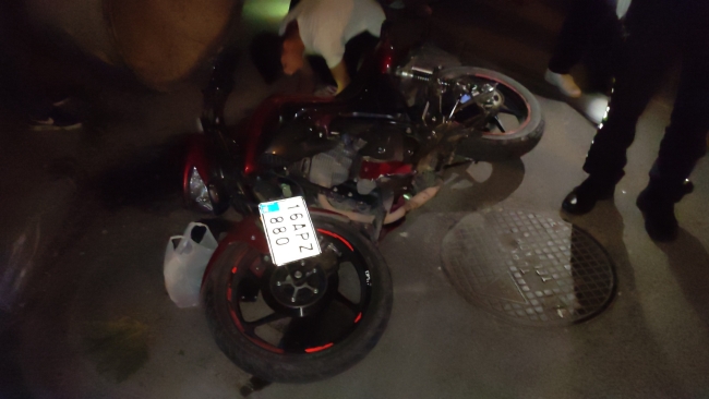 Bursa’da kaza yapan motosikletler dehşet saçtı!