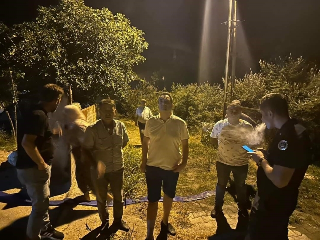 Yangına erken müdahale mahalleyi kurtardı