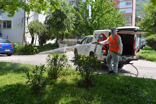 Yıldırım'da ilaçlama çalışmaları devam ediyor